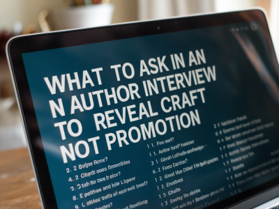 What to ask in an author interview to reveal craft, not promotion